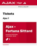 1 kaart ajax fortuna f side, Tickets en Kaartjes, Eén persoon, April