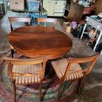 4 stoelen klassiek, Mahonie, Queen Ann, Antiek en Kunst, Ophalen of Verzenden