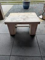 Steigerhouten salontafel 80x60x45, Tuin en Terras, Tuintafels, Ophalen, Zo goed als nieuw, Rechthoekig, Hout