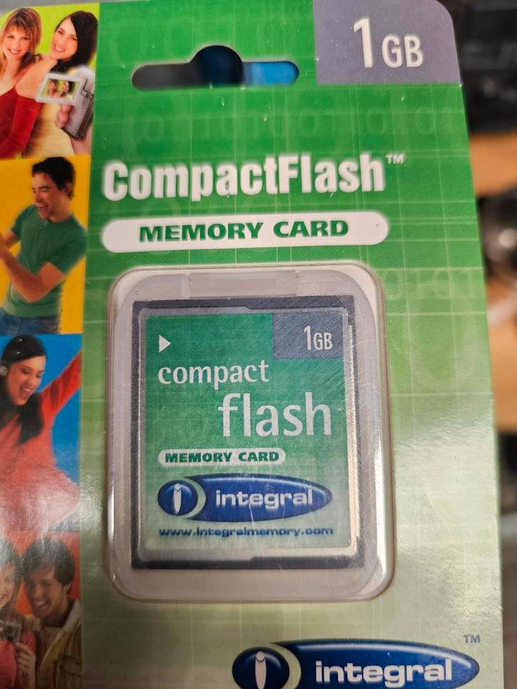 Integral CompactFlash 1GB - Nieuw in Verpakking!, Audio, Tv en Foto, Fotografie | Geheugenkaarten, Nieuw, Compact Flash (CF), Minder dan 2 GB
