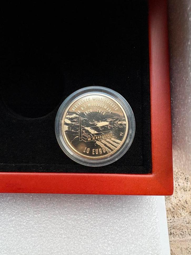 Woudagemaal gouden tientje, Postzegels en Munten, Munten | Europa | Euromunten, Losse munt, 10 euro, Overige landen, Goud, Ophalen of Verzenden