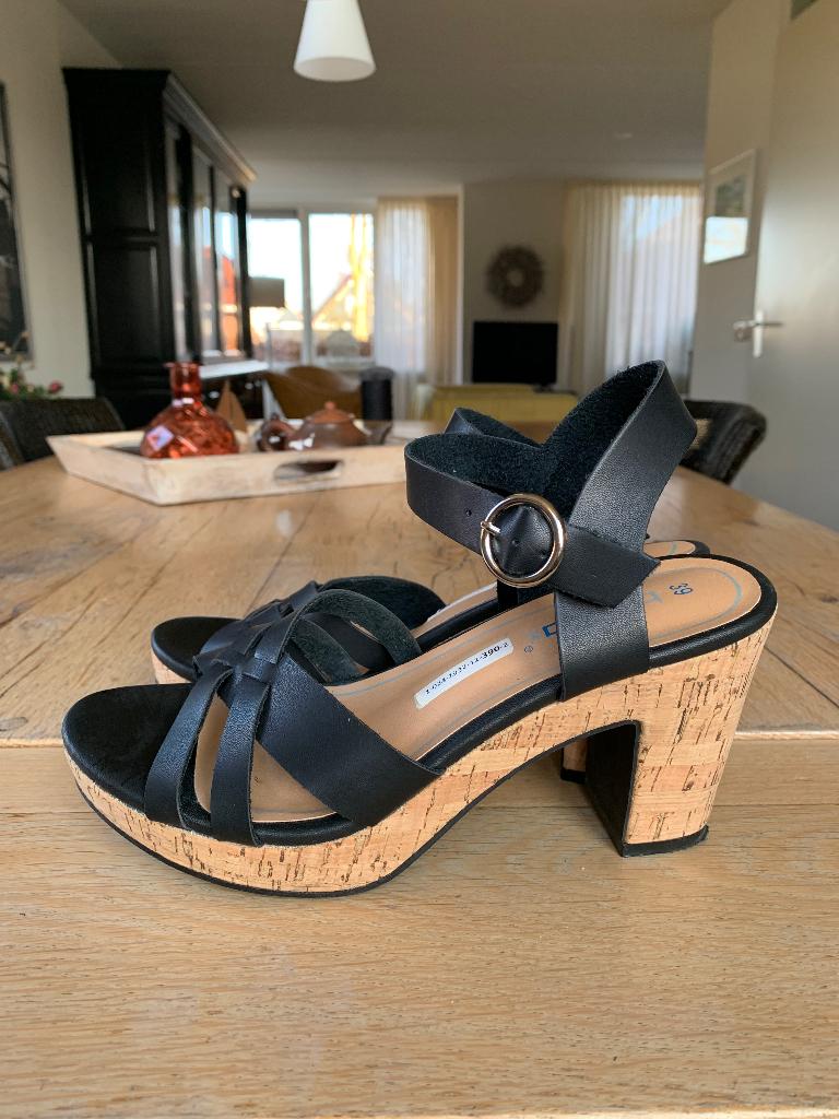 Sandalen met hak zwart, Kleding | Dames, Schoenen, Zwart, Zo goed als nieuw, Sandalen of Muiltjes, Ophalen of Verzenden