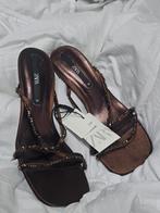 Zara Hakken Maat 38 - Nieuw met stenen!, Kleding | Dames, Schoenen, Bruin, Zara, Nieuw, Ophalen of Verzenden