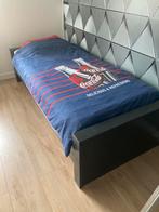 Eenpersoons bed van Woood. Met nachtkastje 90x200, Huis en Inrichting, Ophalen, 90 cm, Eenpersoons, Wit