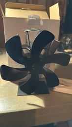 Kachel fan draait op de warmte van de kachel, Verzenden, Hout, Houtkachel