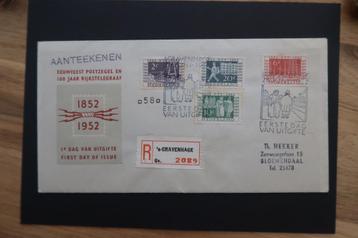 Nederland FDC E10 100 jaar postzegels Itep open klep beschikbaar voor biedingen