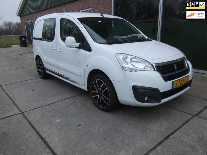 Peugeot Partner 120 1.6 BlueHDi 100pk L1 *3-zits*navi/cam, Auto's, Bestelauto's, Bedrijf, Te koop, ABS, Achteruitrijcamera, Airbags