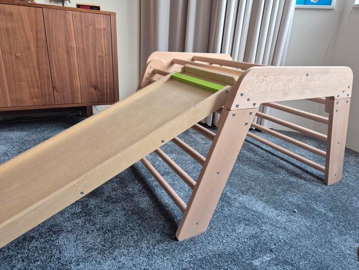 Z.g.a.n. klimrek met glijbaan en loopbaan, Kinderen en Baby's, Speelgoed | Buiten | Speeltoestellen, Zo goed als nieuw, Glijbaan