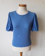 Blauw shirt van Enjoy mt L met pofmouwtjes stretch kwaliteit, Enjoy, Zo goed als nieuw, Korte mouw, Verzenden