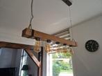 Vintage hanglamp industrieel, Ophalen of Verzenden, Zo goed als nieuw, Hout, Industrieel