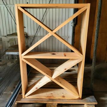 Steigerhout wijnrek / kast ongebruikt 80x120 cm beschikbaar voor biedingen