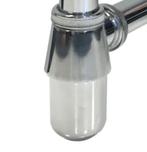 Chiffon wastafel vintage (zwaar verchroomd), Doe-het-zelf en Verbouw, Ophalen of Verzenden, Gebruikt, Chroom, Wastafel