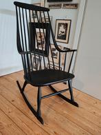 Vintage Lena Larsson x Nesto x Pastoe schommelstoel, Ophalen, Gebruikt, Zwart, Midcentury modern