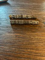 Pandora letter bedels., Pandora, Ophalen of Verzenden, Zo goed als nieuw, 4 bedels of meer