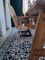 4 gouden stoelen draad stoelen goud eetkamer stoel, Antiek en Kunst, Ophalen of Verzenden