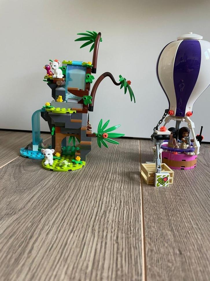 Lego friends 41423 Jungle Tijger reddingsactie+luchtballon, Kinderen en Baby's, Speelgoed | Duplo en Lego, Zo goed als nieuw, Lego