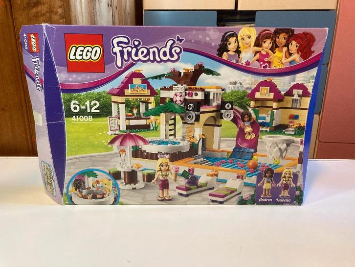 Lego Friends Heartlake zwembad (41008), Kinderen en Baby's, Speelgoed | Duplo en Lego, Gebruikt, Lego, Complete set, Ophalen of Verzenden