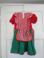 Boerenjurk Rood/geruit/Groen Maat 128, Ophalen of Verzenden, Gebruikt, 122 t/m 128, Meisje
