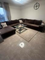 Ruime L-vormige loungebank - 350x350 cm, Gebruikt, 100 tot 125 cm, Hoekbank, 300 cm of meer