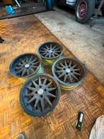 Lichtmetalen wielen 4 gaten steek van 100 BCW ET 8J 7J, Ophalen, Gebruikt