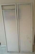 Gratis Set van 2 pliche gordijnen in frame 207 x 59 cm, Ophalen, Gebruikt, 50 tot 100 cm, 200 cm of meer