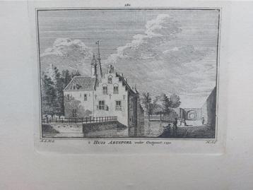 280 / Abtspoel te Oestgeest - Oegstgeest Gravure 18e eeuw beschikbaar voor biedingen
