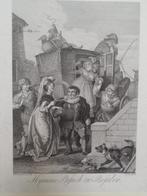 Ets Hymens bezoek aan Rosalva, satire Duitsland Ramberg 1793, Antiek en Kunst, Kunst | Etsen en Gravures, Verzenden