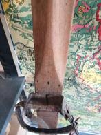 1 ANTIEKE HOUTEN SKI ROND 1930 MOOIE GELEEFDE STAAT 190 CM., Antiek en Kunst, Ophalen