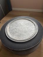 Marokkaans dienblad, Ophalen, Gebruikt, Rond, Metaal