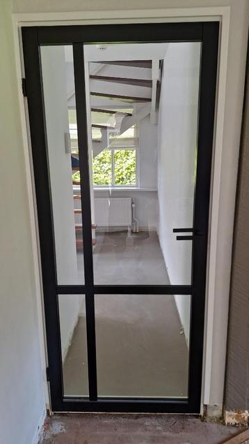 Binnendeur deur zwart glas hout svedex ndb903 opdek 88x 86x1 beschikbaar voor biedingen