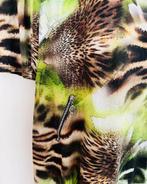 Angelle Milan groen/bruine jurk maat M, Kleding | Dames, Maat 38/40 (M), Ophalen of Verzenden, Zo goed als nieuw, Knielengte