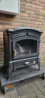 Nestor Martin C80 black emaille Houtkachel, Huis en Inrichting, Kachels, Houtkachel, Ophalen of Verzenden, Zo goed als nieuw, Vrijstaand