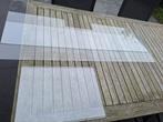 glasplaten gehard glas 119 x 30,5 en 44 x 30,5, Doe-het-zelf en Verbouw, Glas en Ramen, Ophalen, Minder dan 80 cm, 80 tot 120 cm