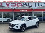Hyundai TUCSON 1.6 T-GDI MHEV 150PK LED LEER NAVI CAMERA CAR, Gebruikt, Huisgarantie, USB, Wit