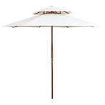Dubbeldekker parasol 270x270 cm, Ophalen of Verzenden, Nieuw, 2 tot 3 meter, Stokparasol