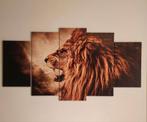 Meerdelig wand decoratie leeuw, Antiek en Kunst, Kunst | Schilderijen | Abstract, Ophalen of Verzenden