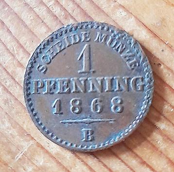 Duitsland Pruissen 1 pfennig 1868 B beschikbaar voor biedingen