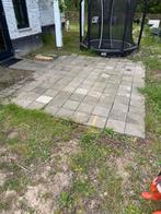 144 stuks Stoeptegels 30x30cm - GRATIS OPHALEN!, Ophalen, Gebruikt, 10 m² of meer, Beton