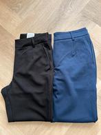 Vila pantalon vivarone 38 zwart en blauw, Vila, Lang, Blauw, Maat 38/40 (M)