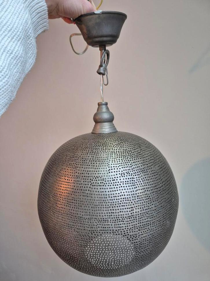 Oosterse Hanglamp - Sfeervolle Verlichting, Huis en Inrichting, Lampen | Hanglampen, Zo goed als nieuw, Minder dan 50 cm, Metaal