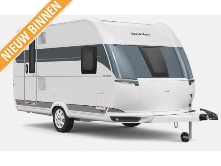 Hobby De Luxe 400 SFE met luifel, Caravans en Kamperen, Caravans, Bedrijf, tot en met 3, 750 - 1000 kg, Treinzit, Hobby, Frans bed