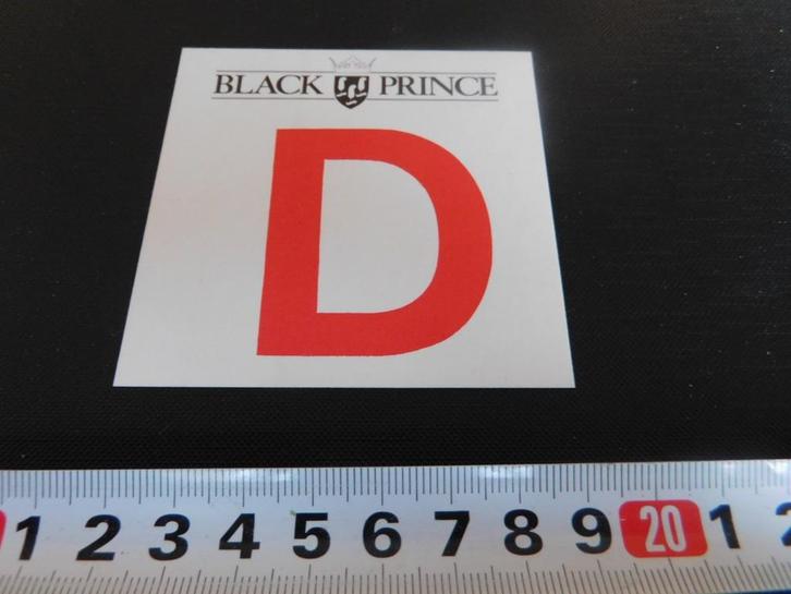 sticker BLACK PRINCE, Hobby en Vrije tijd, Stickers en Plaatjes, Zo goed als nieuw, Sticker, Ophalen