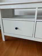Witte tv meubel, Ophalen, Gebruikt, 100 tot 150 cm, Minder dan 100 cm