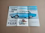 Folder: Ford Taunus 17M (1960) NL, Verzenden, Gelezen, Ford