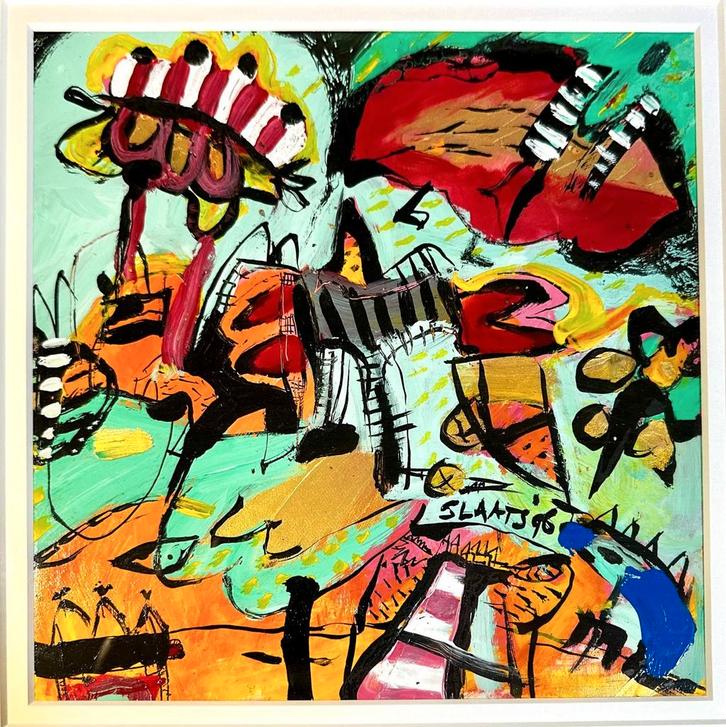 Uniek werk van Miriam Slaats, Antiek en Kunst, Kunst | Schilderijen | Abstract, Ophalen