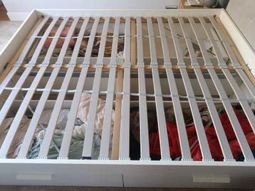 Ikea Brimnes bedframe met lades en lattenbodems - afbeelding 6