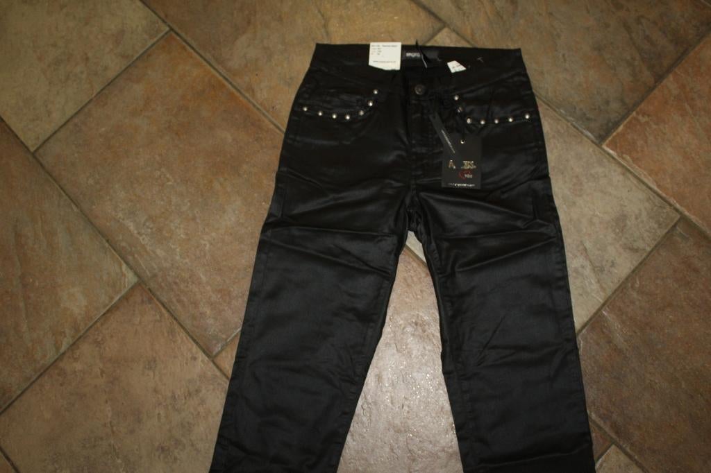 Angels Rachel glamrock stretch coating jeans 36 valt 34/XS, Kleding | Dames, Verzenden, ., Zwart, Nieuw