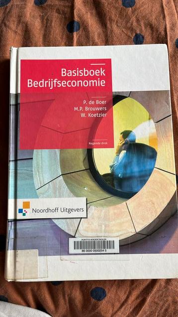 P. de Boer - Basisboek Bedrijfseconomie beschikbaar voor biedingen