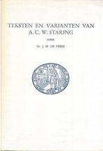 J M de Vries: Teksten en varianten van ACW Staring, Gelezen, J M de Vries, Ophalen of Verzenden, Nederland