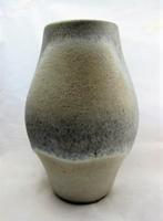 Fat lava vaasje beige blauw tinten - Gem E (024), Huis en Inrichting, Ophalen, Blauw, Aardewerk of Porselein, Zo goed als nieuw